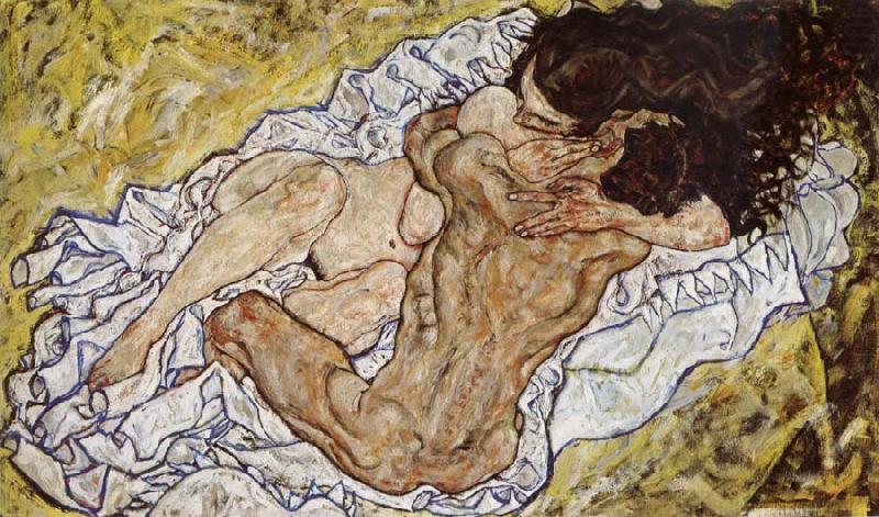 Egon Schiele Embrace china oil painting image